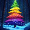 Diamond Painting Magische kerstboom voorbeeldafbeelding van het volledige ontwerp