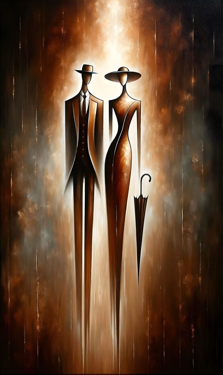 Diamond Painting Man En Vrouw Kunst 1 voorbeeldafbeelding van het volledige ontwerp