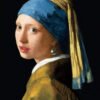 Diamond Painting Meisje Met De Parel voorbeeldafbeelding van het volledige ontwerp