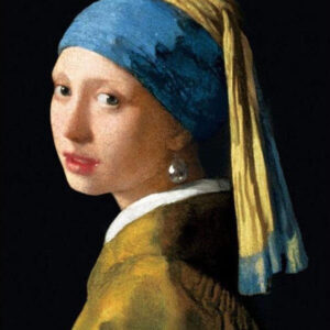 Diamond Painting Meisje Met De Parel voorbeeldafbeelding van het volledige ontwerp