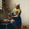 Diamond Painting Melkmeisje voorbeeldafbeelding van het volledige ontwerp