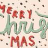 Diamond Painting Merry Christmas Tekst voorbeeldafbeelding van het volledige ontwerp
