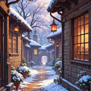 Diamond Painting Mistige Bruggen van Jiangnan voorbeeldafbeelding van het volledige ontwerp