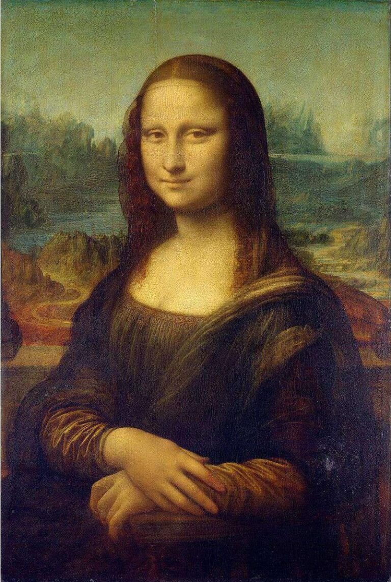 Diamond Painting Mona Lisa voorbeeldafbeelding van het volledige ontwerp