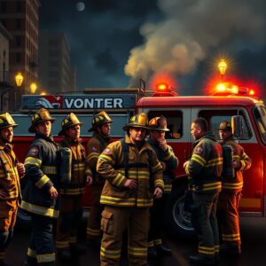 Diamond Painting Nachtwacht: Helden van Nu voorbeeldafbeelding van het volledige ontwerp