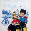 Diamond Painting Nederlandse Klederdracht voorbeeldafbeelding van het volledige ontwerp