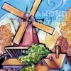 Diamond Painting Nederlandse Molen HP Design voorbeeldafbeelding van het volledige ontwerp