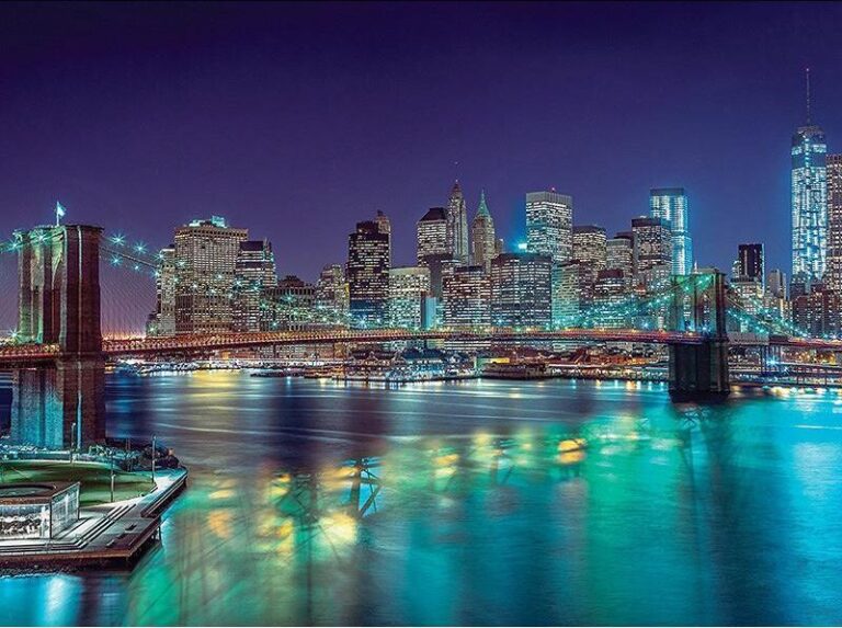 Diamond Painting New York Skyline voorbeeldafbeelding van het volledige ontwerp