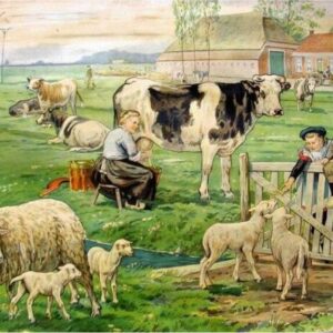 Diamond Painting Ot & Sien voorbeeldafbeelding van het volledige ontwerp