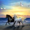 Diamond Painting Paard voorbeeldafbeelding van het volledige ontwerp