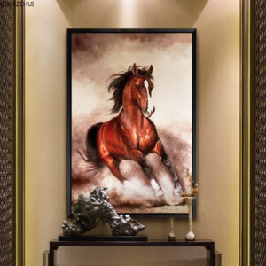 Diamond Painting Paard Groot Formaat voorbeeldafbeelding van het volledige ontwerp