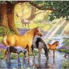 Diamond Painting Paarden Sprookje voorbeeldafbeelding van het volledige ontwerp