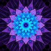 Diamond Painting Paars En Blauw voorbeeldafbeelding van het volledige ontwerp