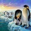Diamond Painting Pinguin voorbeeldafbeelding van het volledige ontwerp