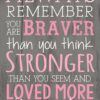 Diamond Painting Pink Ribbon Always Remember voorbeeldafbeelding van het volledige ontwerp