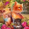 Diamond Painting Poezen Familie HP Design voorbeeldafbeelding van het volledige ontwerp