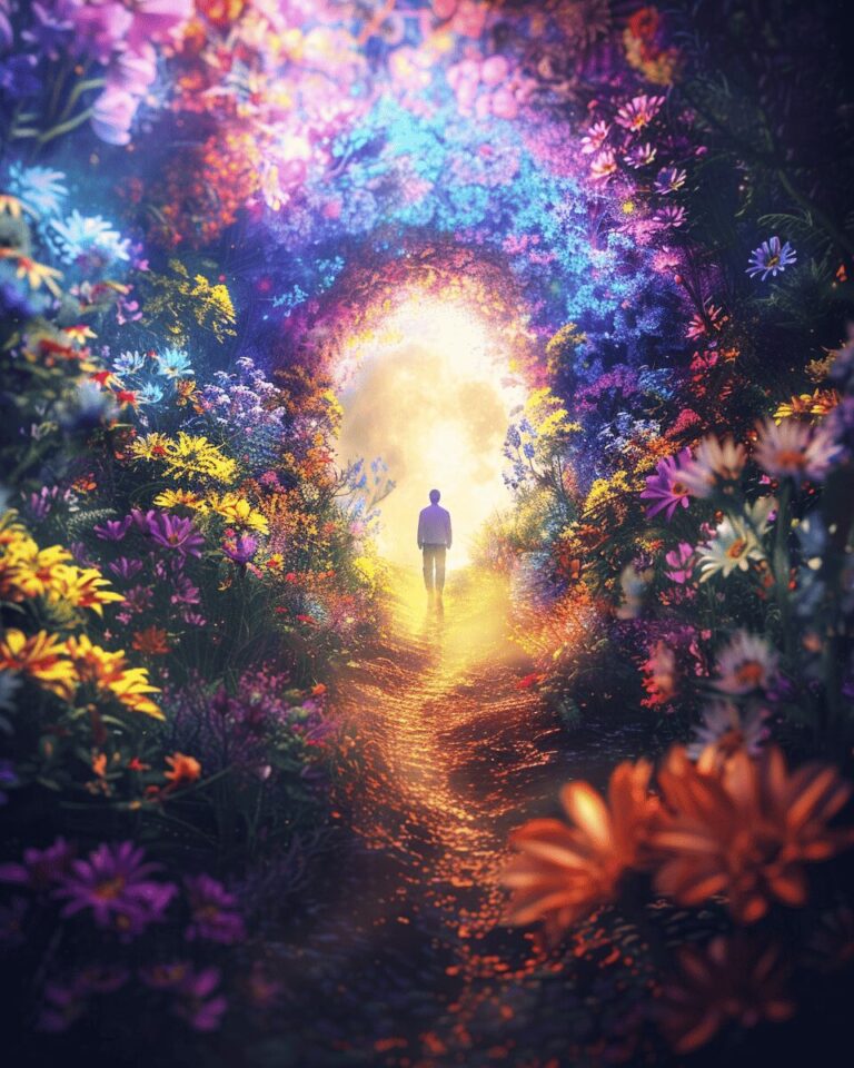 Diamond Painting Portaal in fantasie bos voorbeeldafbeelding van het volledige ontwerp