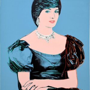 Diamond Painting Portret Prinses Diana – Andy Warhol voorbeeldafbeelding van het volledige ontwerp