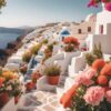 Diamond Painting Prachtig Santorini voorbeeldafbeelding van het volledige ontwerp