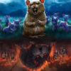 Diamond Painting Rat voorbeeldafbeelding van het volledige ontwerp