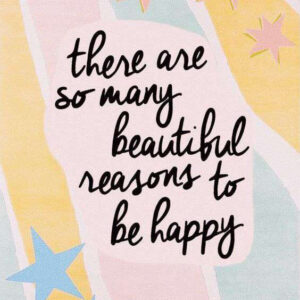Diamond Painting Reasons To Be Happy voorbeeldafbeelding van het volledige ontwerp