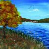 Diamond Painting Rivierzijde voorbeeldafbeelding van het volledige ontwerp