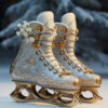 Diamond Painting Schaatsschoenen voorbeeldafbeelding van het volledige ontwerp