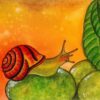 Diamond Painting Slak Op Rots voorbeeldafbeelding van het volledige ontwerp