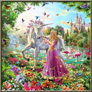 Diamond Painting Sprookje voorbeeldafbeelding van het volledige ontwerp