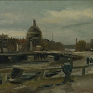 Diamond Painting Stadsgezicht van Amsterdam | Van Gogh voorbeeldafbeelding van het volledige ontwerp