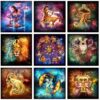 Diamond Painting Sterrenbeeld voorbeeldafbeelding van het volledige ontwerp