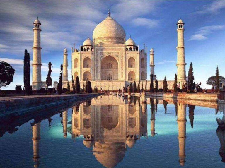 Diamond Painting Taj Mahal voorbeeldafbeelding van het volledige ontwerp