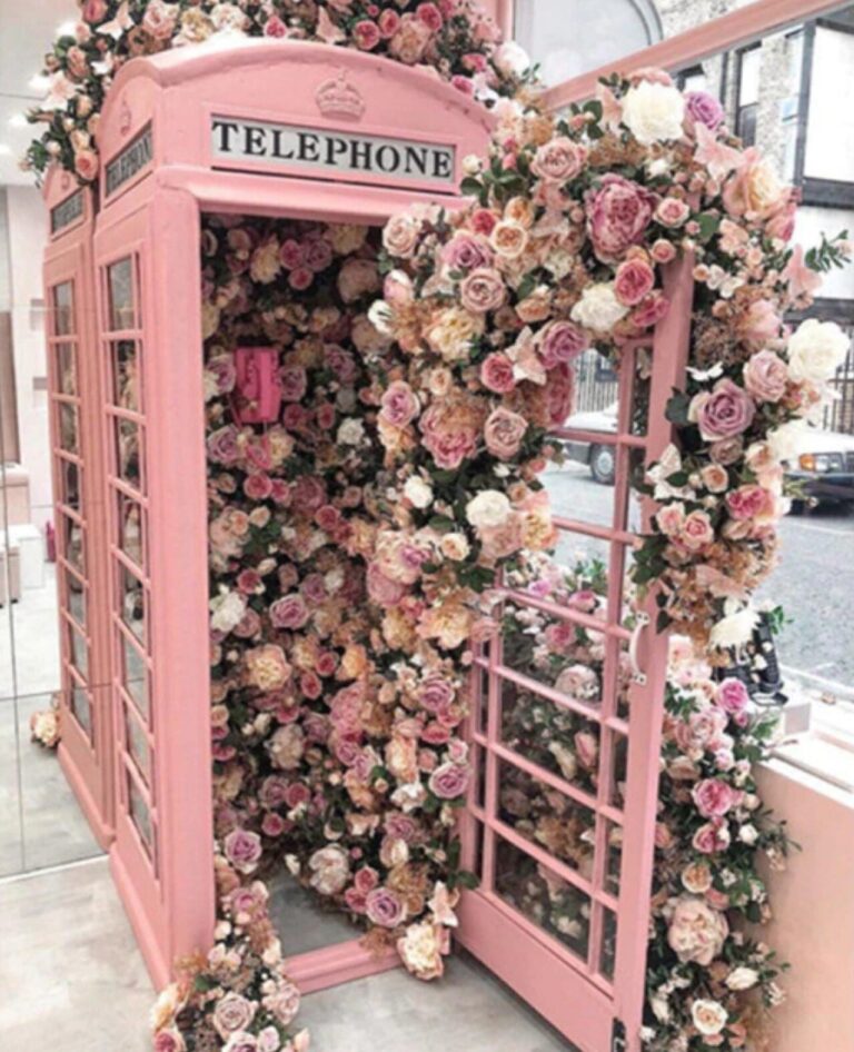 Diamond Painting Telefooncel - Rozen voorbeeldafbeelding van het volledige ontwerp