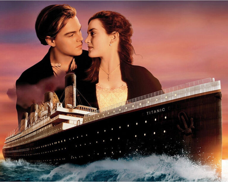 Diamond Painting Titanic voorbeeldafbeelding van het volledige ontwerp