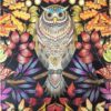 Diamond Painting Uil Getekend voorbeeldafbeelding van het volledige ontwerp