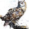Diamond Painting Uil Tak voorbeeldafbeelding van het volledige ontwerp