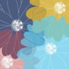 Diamond Painting Vier Bloemen Kunst voorbeeldafbeelding van het volledige ontwerp