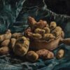 Diamond Painting Vincent van Gogh – Stilleven met aardappels (1886-87) voorbeeldafbeelding van het volledige ontwerp