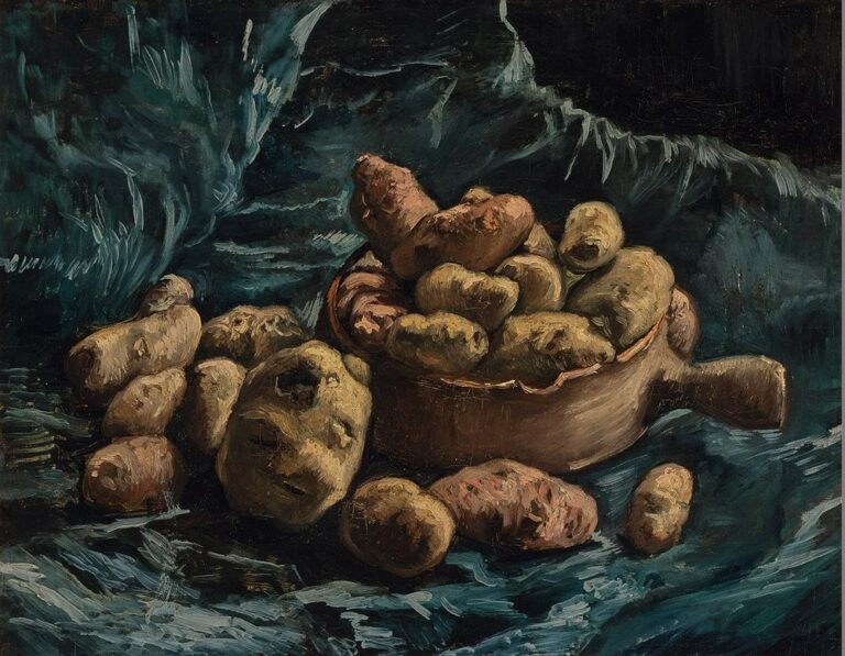 Diamond Painting Vincent van Gogh – Stilleven met aardappels (1886-87) voorbeeldafbeelding van het volledige ontwerp