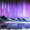 Diamond Painting Violette hemelnacht voorbeeldafbeelding van het volledige ontwerp