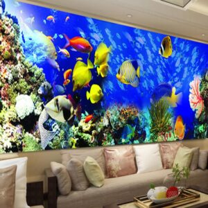 Diamond Painting Vissen Groot Formaat voorbeeldafbeelding van het volledige ontwerp