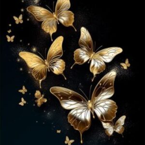 Diamond Painting Vlinders voorbeeldafbeelding van het volledige ontwerp