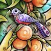 Diamond Painting Vogel In Een Boom HP Design voorbeeldafbeelding van het volledige ontwerp