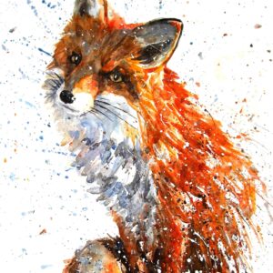 Diamond Painting Vos Oranje voorbeeldafbeelding van het volledige ontwerp