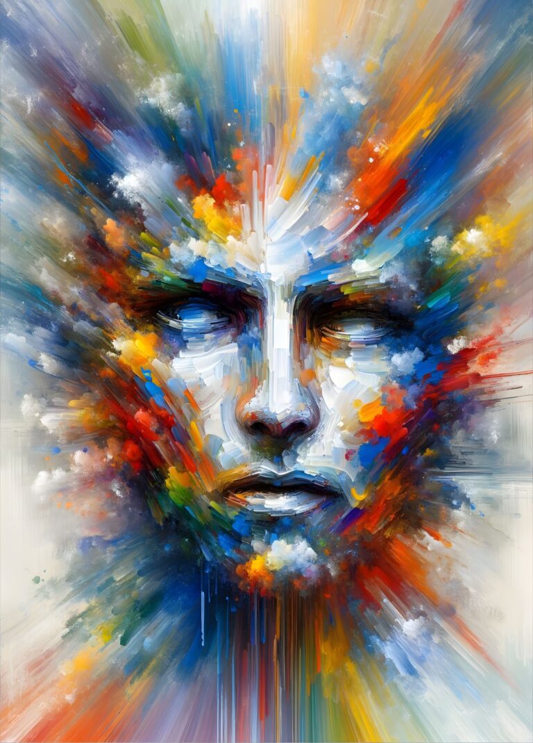 Diamond Painting Vrouw Abstract voorbeeldafbeelding van het volledige ontwerp