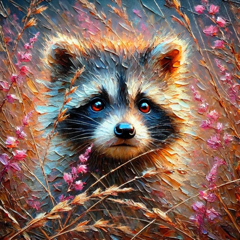 Diamond Painting Wasbeer Wonder voorbeeldafbeelding van het volledige ontwerp