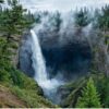 Diamond Painting - Hoge boswaterval voorbeeldafbeelding van het volledige ontwerp