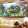 Diamond Painting Waterval XL Natuur voorbeeldafbeelding van het volledige ontwerp