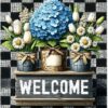 Diamond Painting Welkom Lente voorbeeldafbeelding van het volledige ontwerp