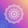 Diamond Painting Witte Mandala voorbeeldafbeelding van het volledige ontwerp